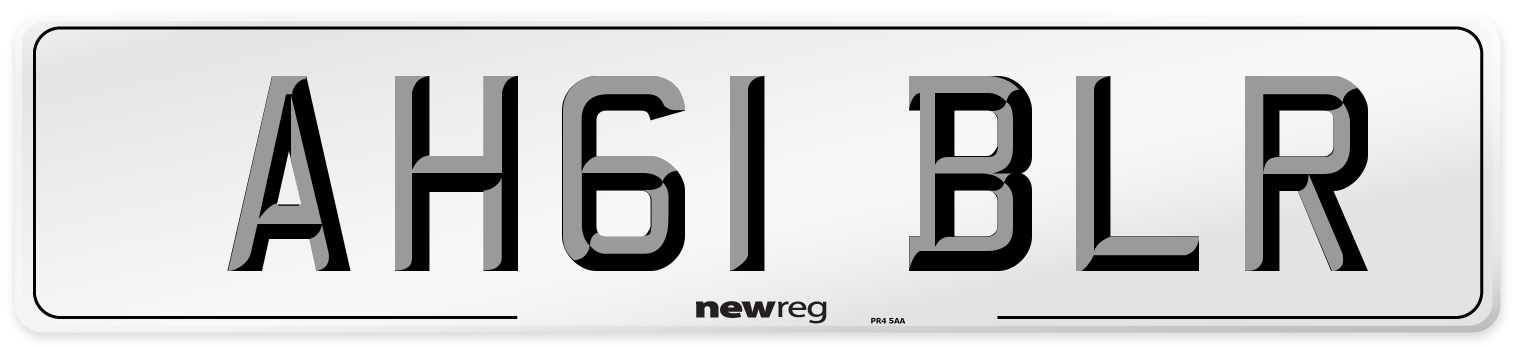 AH61 BLR Number Plate from New Reg